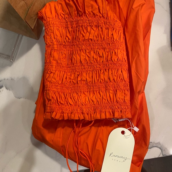 Runway Scout Ruched Midi Dress - Picture 3 of 4